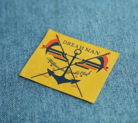 High density cheap washable custom woven label tag for clothing