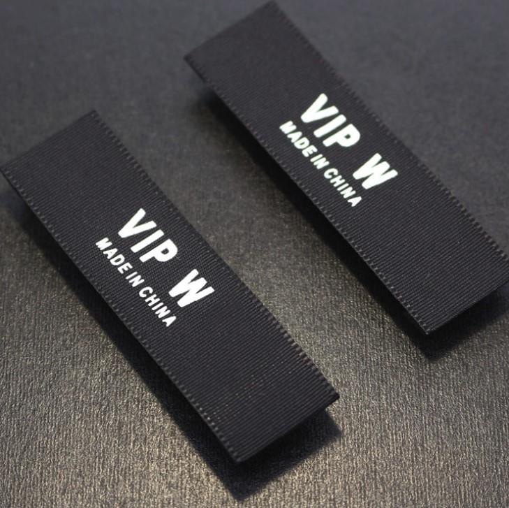 Eco-friendly Clothing Garment Silk Satin Custom Printed Labels