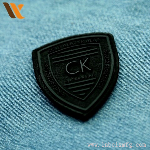 Custom Felt Patch With 3D Silicone Metal Logo