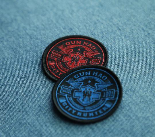 Merrowed Border Overlock Fabric Woven Patch/Badge/Emblem