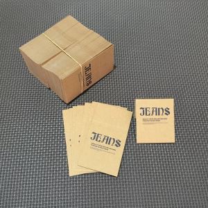 ジーンズの腰クラフト ペーパー タグ