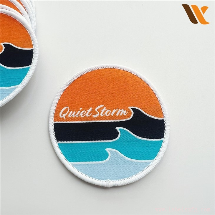 Factory Custom Logo Woven Patch Fabric Badge